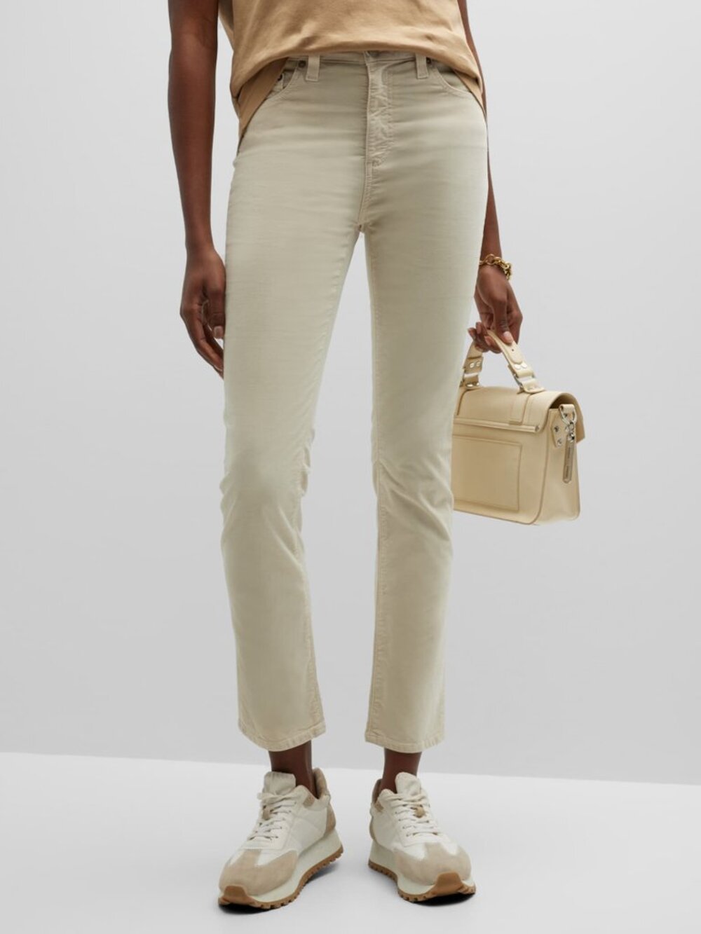 AG Adriano Goldschmied Mari Crop High Rise Slim Straight Pant